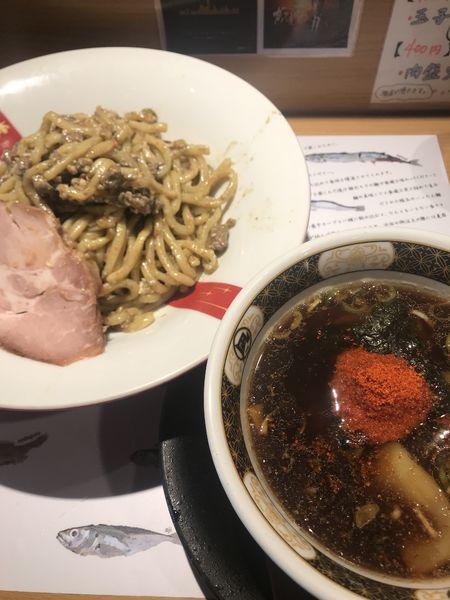 「【限定】炎のつけめん」@すごい煮干ラーメン凪 西新宿7丁目店の写真