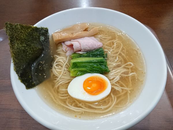「貝だし塩・並 800円」@中華そば うお青の写真