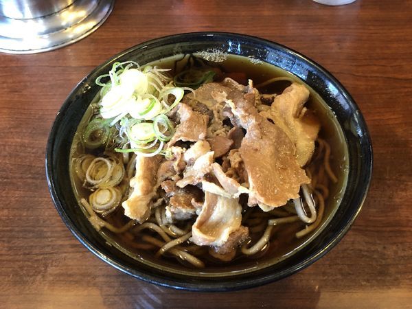 「肉そば」@そば処 ながみの写真