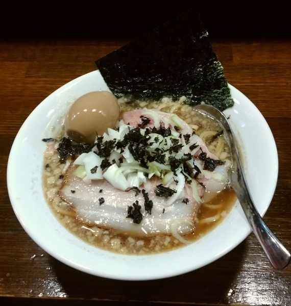 「煮干し　味玉トッピング」@Soupmenの写真