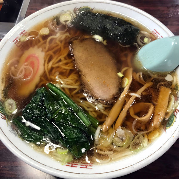 「手打ちラーメン　550円」@おおつき食堂の写真