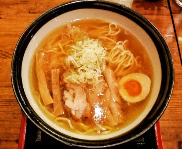 「温かい肉中華そば」@肉そば家 笑梟の写真