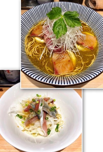 「【限定A】寒ブリそば＋いわしそば」@寿製麺 よしかわ 西台駅前店の写真