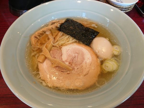 「佐野らーめん680円＋味玉100円＋餃子(ﾗｰﾊﾟｽ)」@佐野らーめん 湧の写真