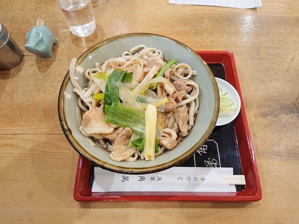 「冷やし肉南蛮蕎麦（大）」@浅草角萬の写真