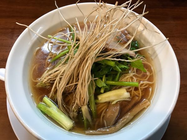 「せり中華そば  800円」@中華そば 一休の写真