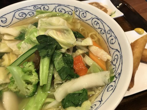 「雲龍の麺セット 野菜タンメン 1,380円 (税抜)」@雲龍一包軒 錦糸町の写真
