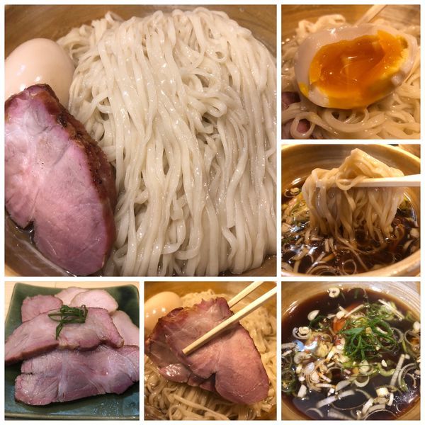 「特製鰹昆布出汁醤油つけ麺大盛り1180円肉増し250円」@迂直の写真