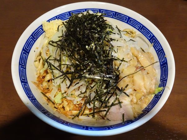 「汁なし（800円）ニンニクアブラ」@ラーメン ゼンゼンの写真