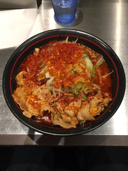 「鬼紅ラーメン」@麺創研 紅 府中の写真