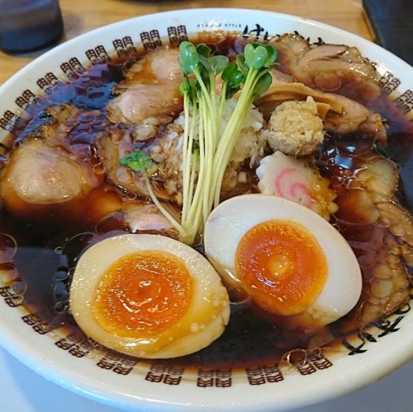 「肉そば醤油味玉入り」@肉そば けいすけ 富里店の写真