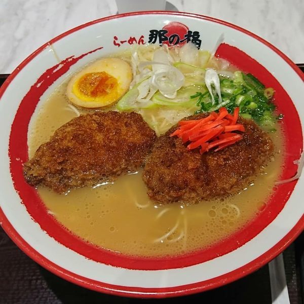 「たれヒレカツとんこつラーメン」@那の福の写真