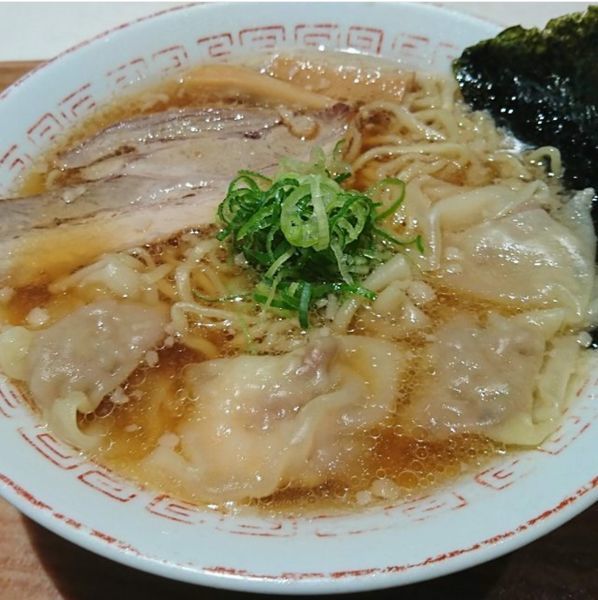 「両方入り！ワンタン麺(醤油)」@わん助 そごう千葉店の写真