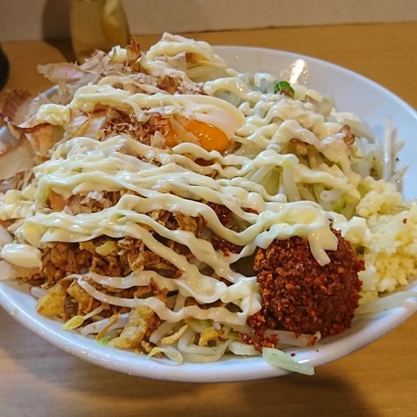 「汁なし蕎麦 ニンニク 辛味 マヨネーズ」@豚星。の写真