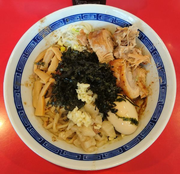 「たれそば＋味玉(ニンニクチョイ増し・アブラ・豚)」@ジャンプの写真