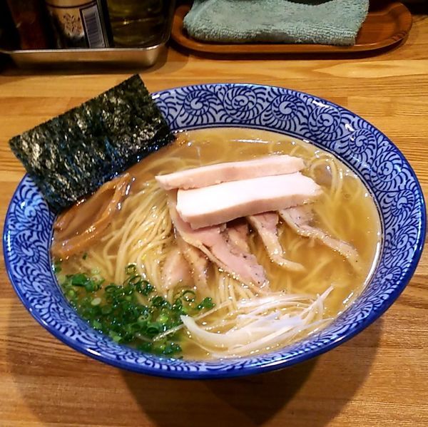 「[塩] 中華そば (大盛)」@中華そば 瓢の写真