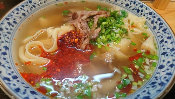「牛肉麺（太平麺）」@蘭州牛肉麺 思泊湖の写真