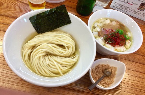 「SNS限定 昆布水つけ麺 塩ver. & ハートランド」@アメノオトの写真