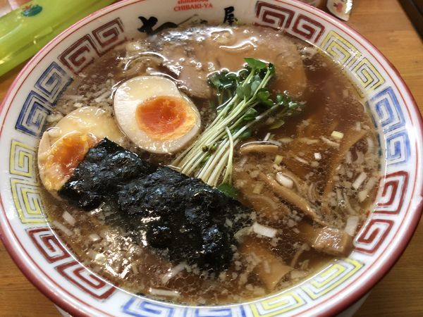 「支那そば (醤油) 煮卵」@ちばき屋 葛西店の写真