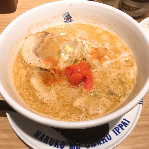 「ラーメン辛子明太子」@ラーメン海鳴 名古屋驛麺通り店の写真