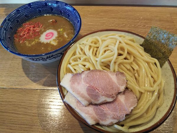 「海老つけめん　味噌　※ひやもり　（大盛り）」@麵屋 えびすこの写真