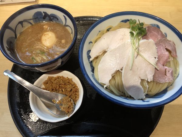 「鶏と魚介の特製つけめん大盛」@つけ麺 たけもとの写真