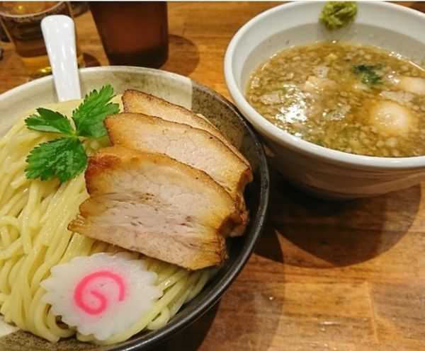 「特製炙りチャーシュー塩つけ麺」@めいげんその写真
