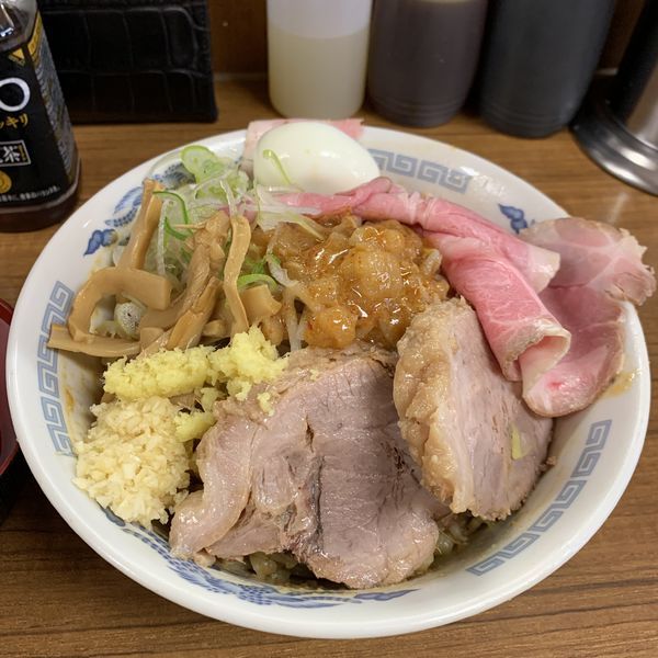 「限定 味噌油そば にんにく・しょうが」@ラーメンの店 どでん 北浦和店の写真