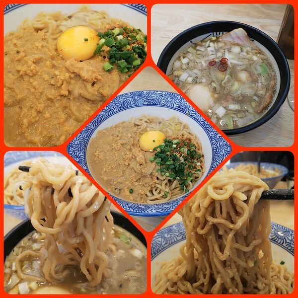 「【期間限定】かま玉つけそば」@中華そば専門 とんちぼの写真