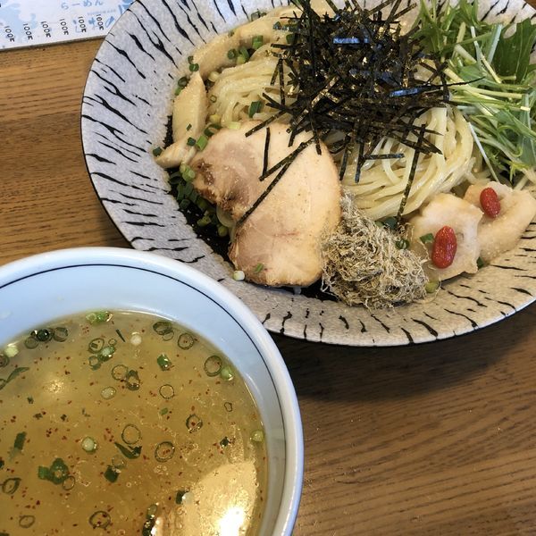 「塩つけめん（大盛）」@らーめん しおの風 本店の写真