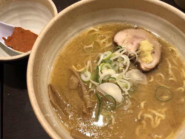 「味噌ラーメン＋辛味噌」@らーめん 福籠の写真
