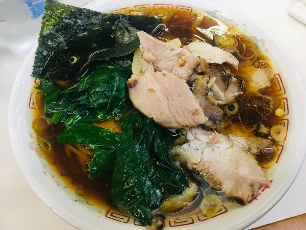 「青島チャーシュー＋ほうれん草」@青島食堂 秋葉原店の写真