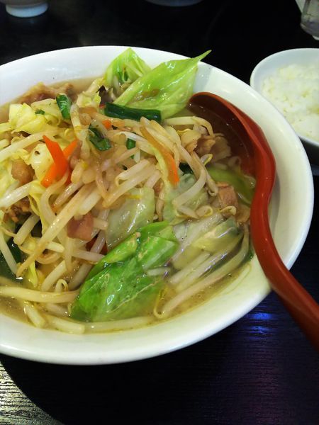 「豚肉野菜タンメン￥700＋半ライス￥0」@中国食堂 李さんの店の写真