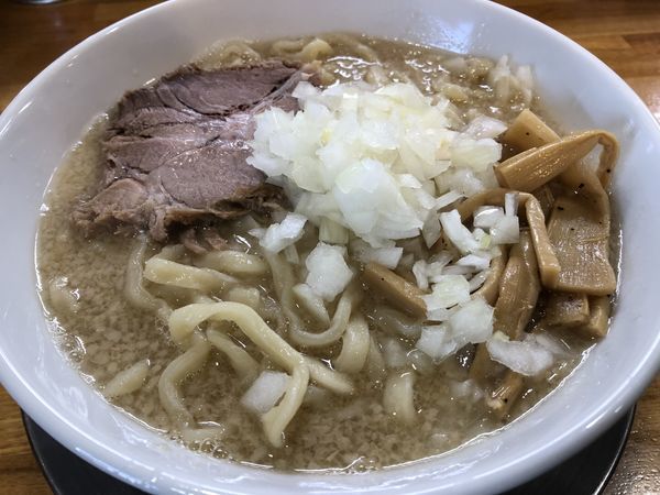 「中華そば大盛り 中脂」@中華そば136の写真