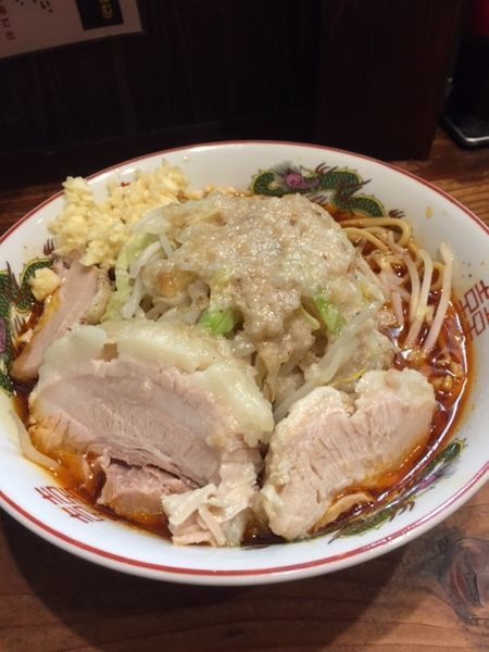 「豚力ラーメン 680円 辛味 50円　（ニンニク・アブラ）」@ラーメン豚力の写真