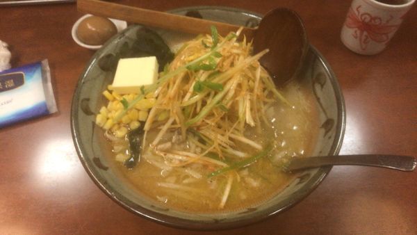 「味噌一ネギバター＋味玉：990円」@味噌一 常盤台店の写真