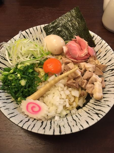 「濃厚玉子と比内地鶏の油そば+味玉（780円ラーパス使用）」@麺匠えにしの写真