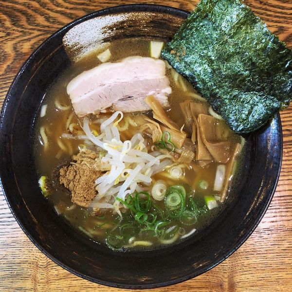 「ぶしもり 大盛り 麺硬め」@麺ごころ 佑庵の写真