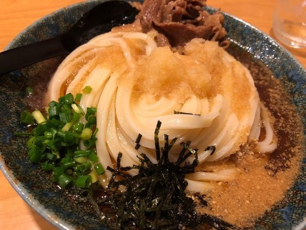 「肉おろしぶっかけうどん」@うどん処 ごえんの写真