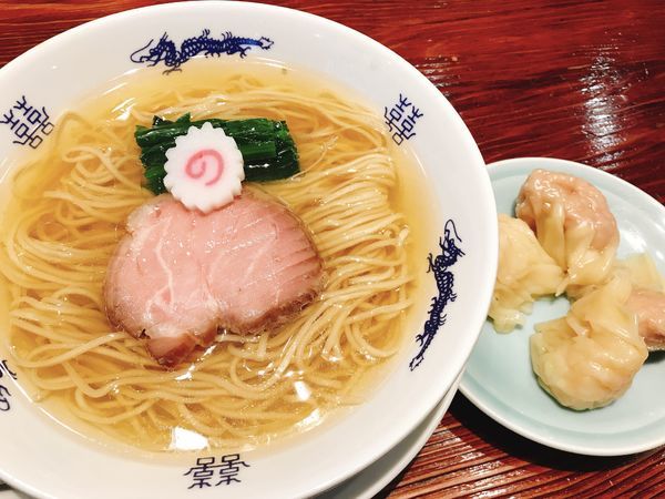 「中華そば ワンタン肉2海老2」@中華蕎麦にし乃の写真