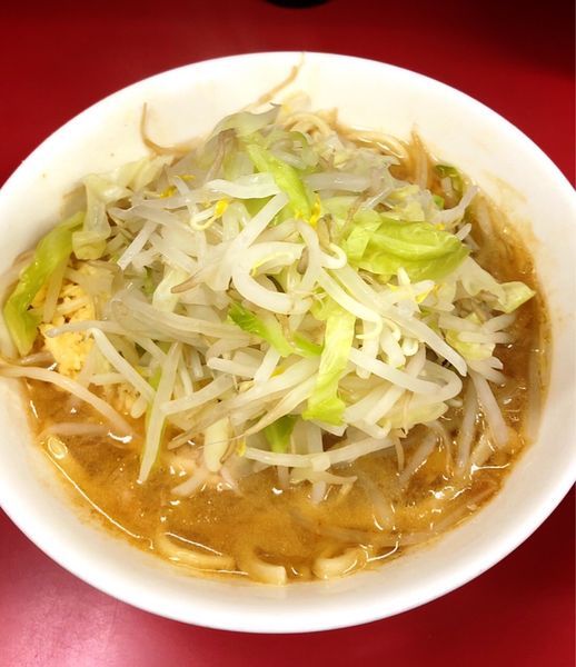 「少なめ(味ウスメ.ニンニクマシマシ)」@ラーメン二郎 ひばりヶ丘駅前店の写真