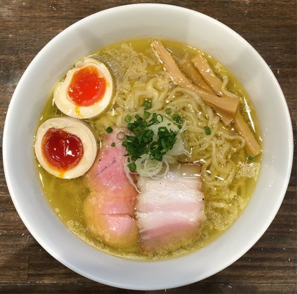 「味玉中華そば（塩）大盛」@櫻井中華そば店の写真