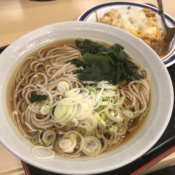 「ミニひれカレーかつ丼セット(¥580)」@名代 富士そば 西武新宿店の写真