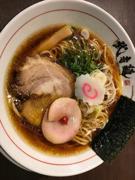 「中華そば@700」@三麺流 武者麺 江坂店の写真