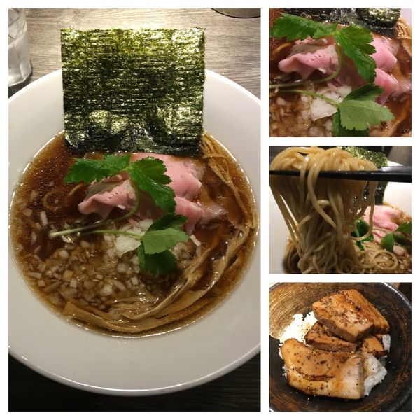 「中華そば 780円、三元豚チャーシュー丼 200円」@中華そば 鍾馗 長野店の写真