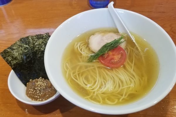 「ブルーズセット1050円＋梅かつお200円」@麺屋 ブルーズの写真