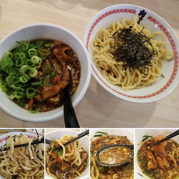 「肉汁つけ麺レベル３＋生卵＝1080円」@肉汁麺ススム 秋葉原本店の写真