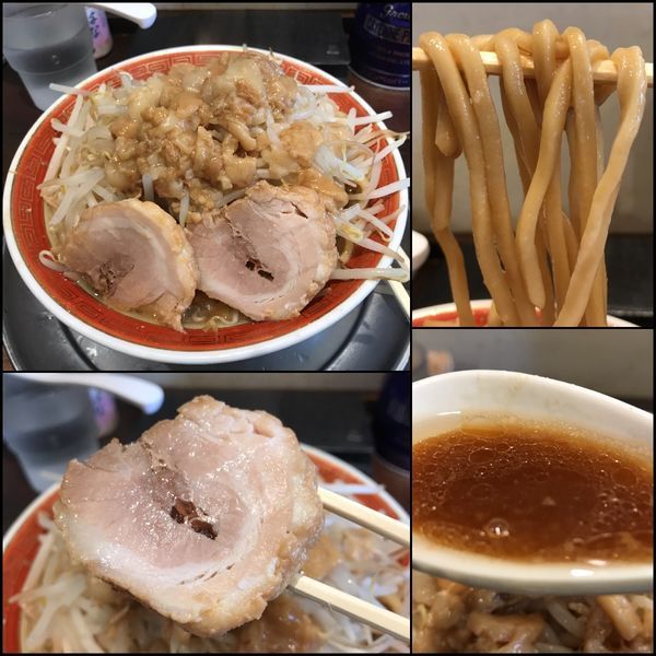 「小ラーメン¥750（ニンニク・刻みたまねぎ・背脂）」@麺でる 相模原店の写真