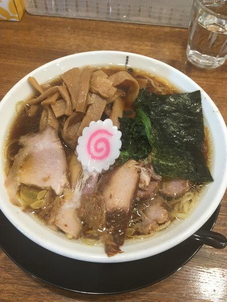 「生姜醤油ラーメン（+メンマ）」@新潟長岡らーめん みずさわ 東川口店の写真