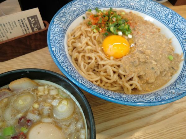 「【限定】かま玉つけそば（300g） ￥980・味玉」@中華そば専門 とんちぼの写真